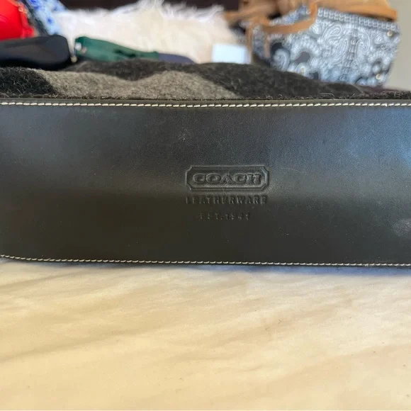 Coach Black Leather Bag with tags - Picture 6 of 6